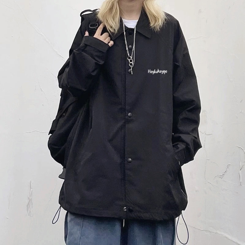 Áo khoác dù nam nữ form rộng 2 lớp phong cách ulzaang unisex Yinxx AK09