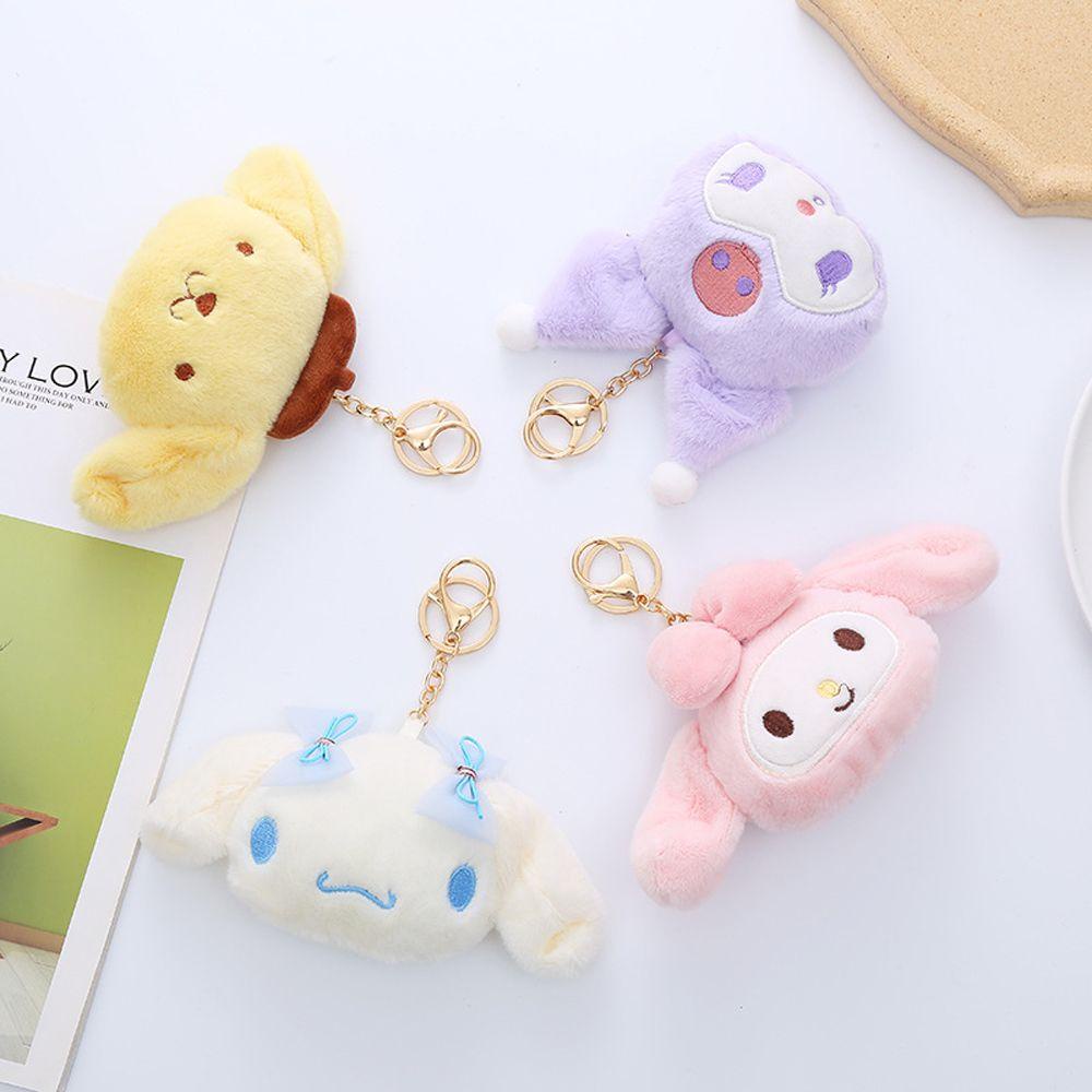 Móc Khóa Hình Thỏ Nhồi Bông Kuromi PP Melody Giá Đỡ