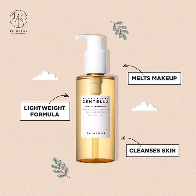 Bộ 5 SP Giảm Mụn, Làm Dịu Da Chiết Xuất Rau Má Skin1004 Madagascar Centella (Tẩy trang + SRM + Toner + Serum + KCN )