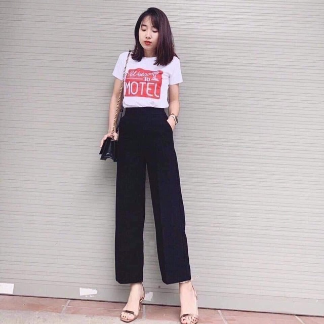 quần sớ công sở ống suông kèm video
