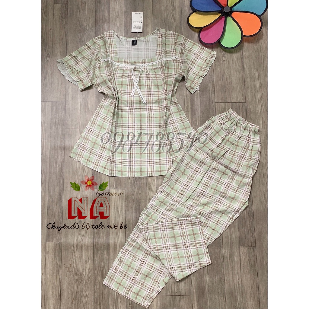 [ ĐỒ BỘ TOLE ] 9 TẤC CỔ VUÔNG PHỐI REN ( 45-75KG) | BigBuy360 - bigbuy360.vn