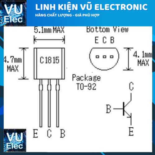 Transistor C1815 ( đèn trường c1815 : 5 con )