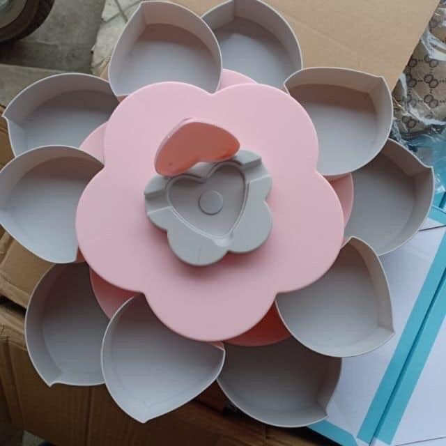 Khay mứt xòe 2 tầng