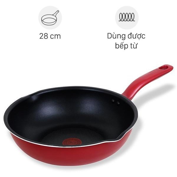 Chảo chiên xào sâu lòng đáy từ Tefal So Chef G1358695 - 28 cm