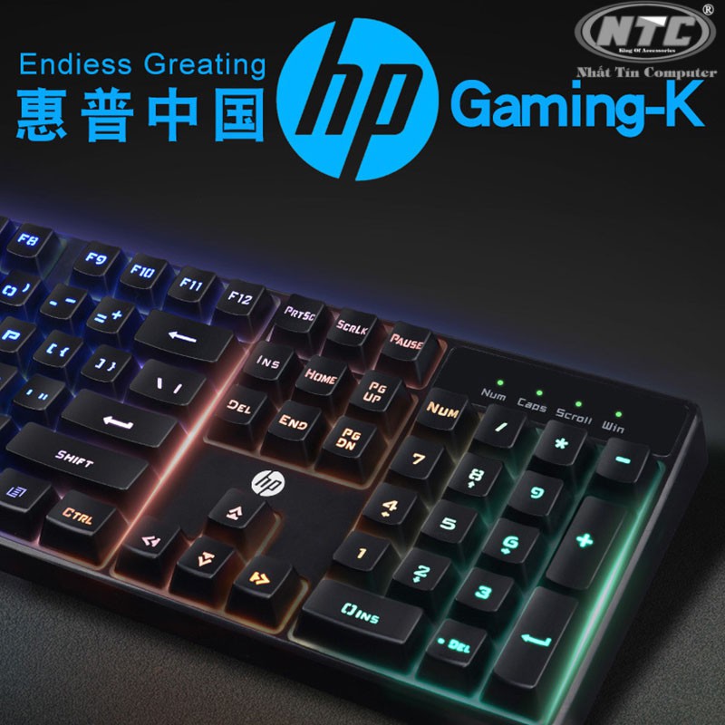 [Mã SKAMSALE03 giảm 10% đơn 200k] Bàn Phím Chuyên Game HP K300 có đèn led đa màu