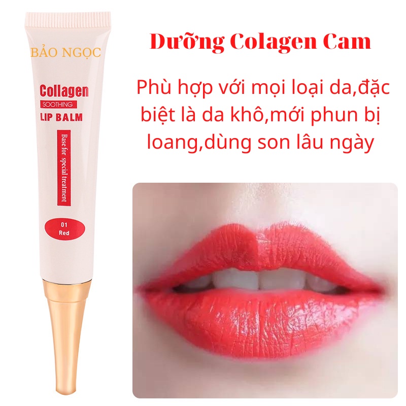 Dưỡng kích màu môi sau phun xăm Colagen made in USA (15g )