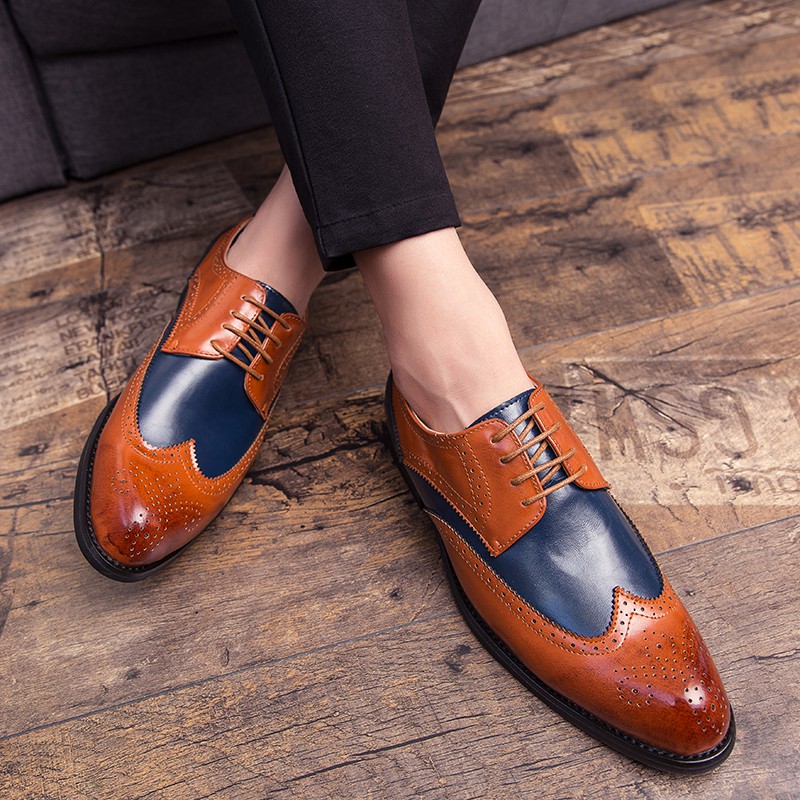 Noble vintage leather shoes for men