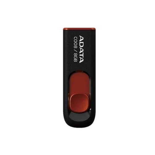 USB Adata C008-8GB-RETAIL BLACK+RED
