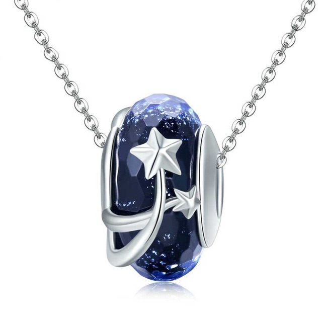 [HÀNG CÓ SẴN] CHARM BẠC S925  CHARM GLASS VŨ TRỤ ÁNH SAO  HOT TREND