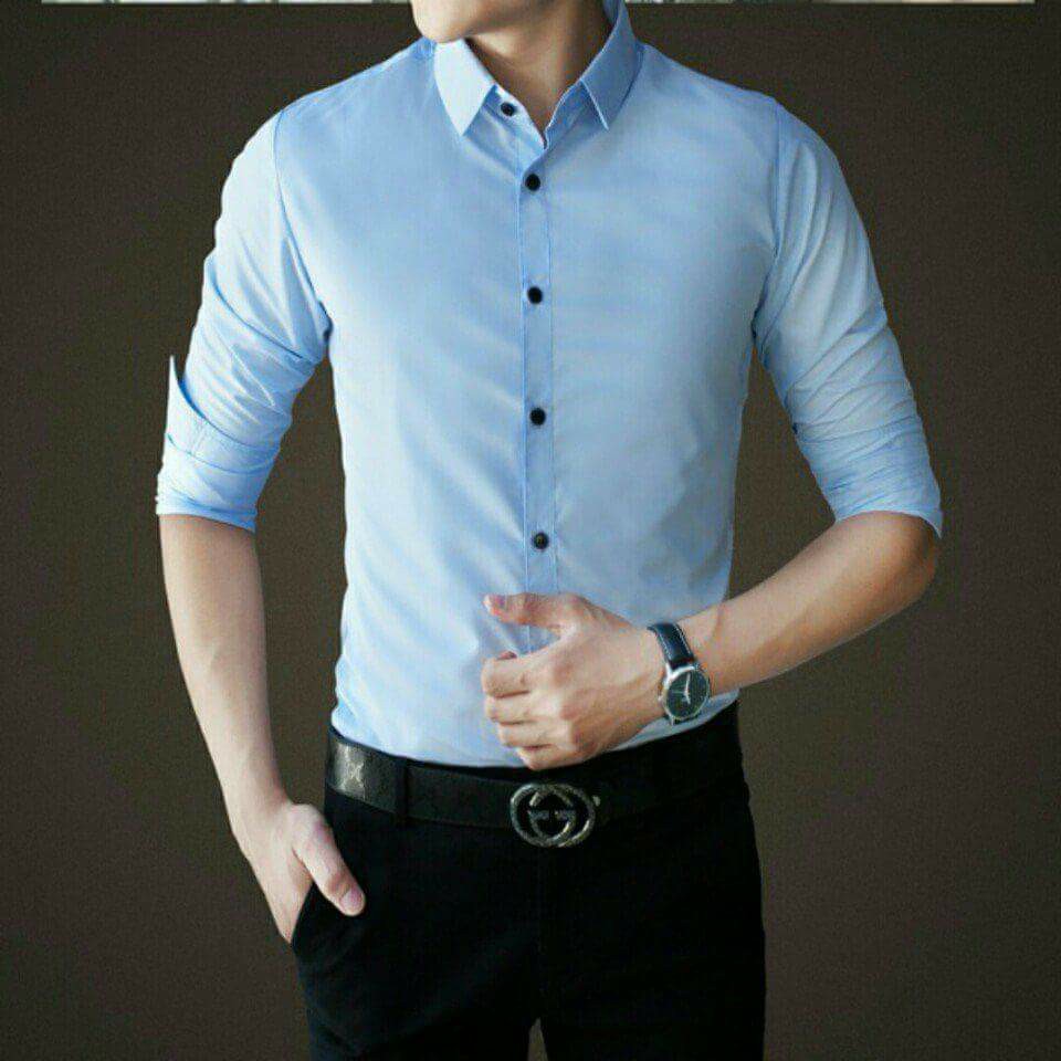 Sơ mi nam xanh cao cấp