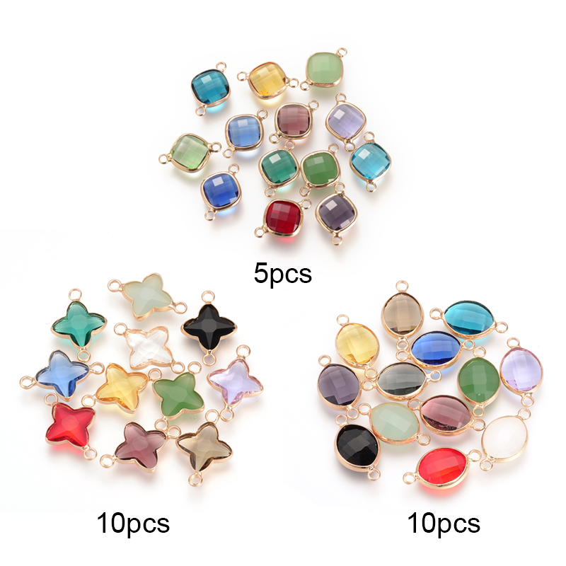 Set 1-10 Mặt Vòng cổ Bằng Đồng Đính Đá Zircon