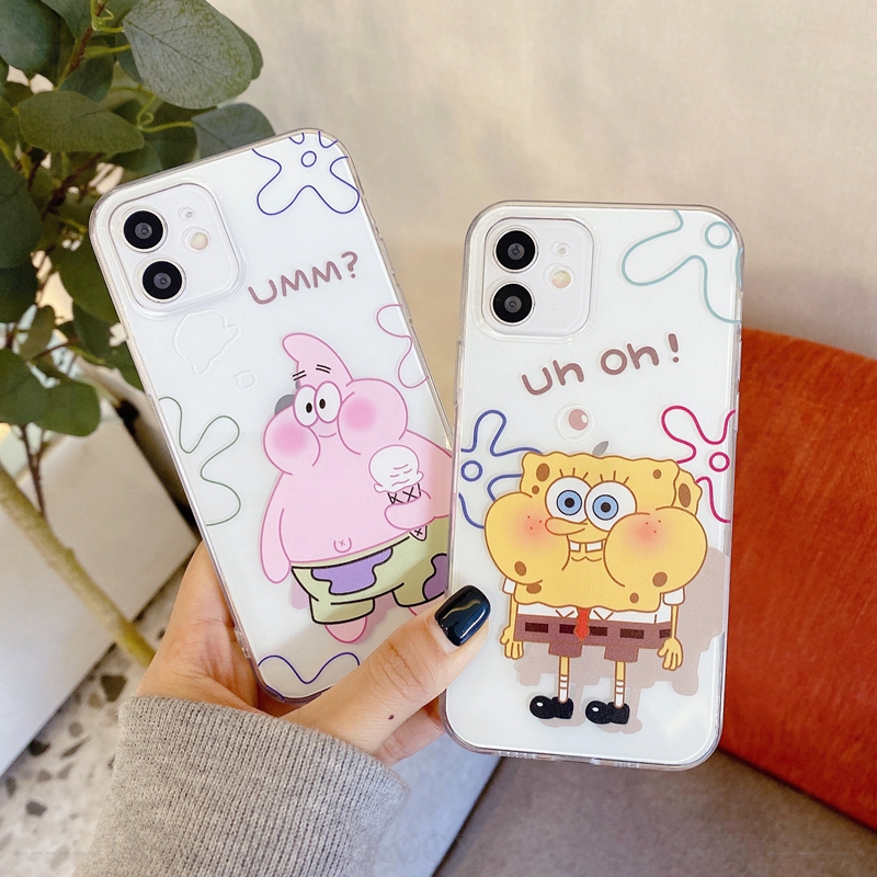 Soft Case Xiaomi Poco F2 Pro Redmi 8A 7A 7 6A 5 Plus K30 Ultra K20 K30 Pro Zoom Redmi Note 5 6 7 8 Pro Casing Cute Patrick Star Cartoon SpongeBob TPU Slim Transparent Clear Back Cover