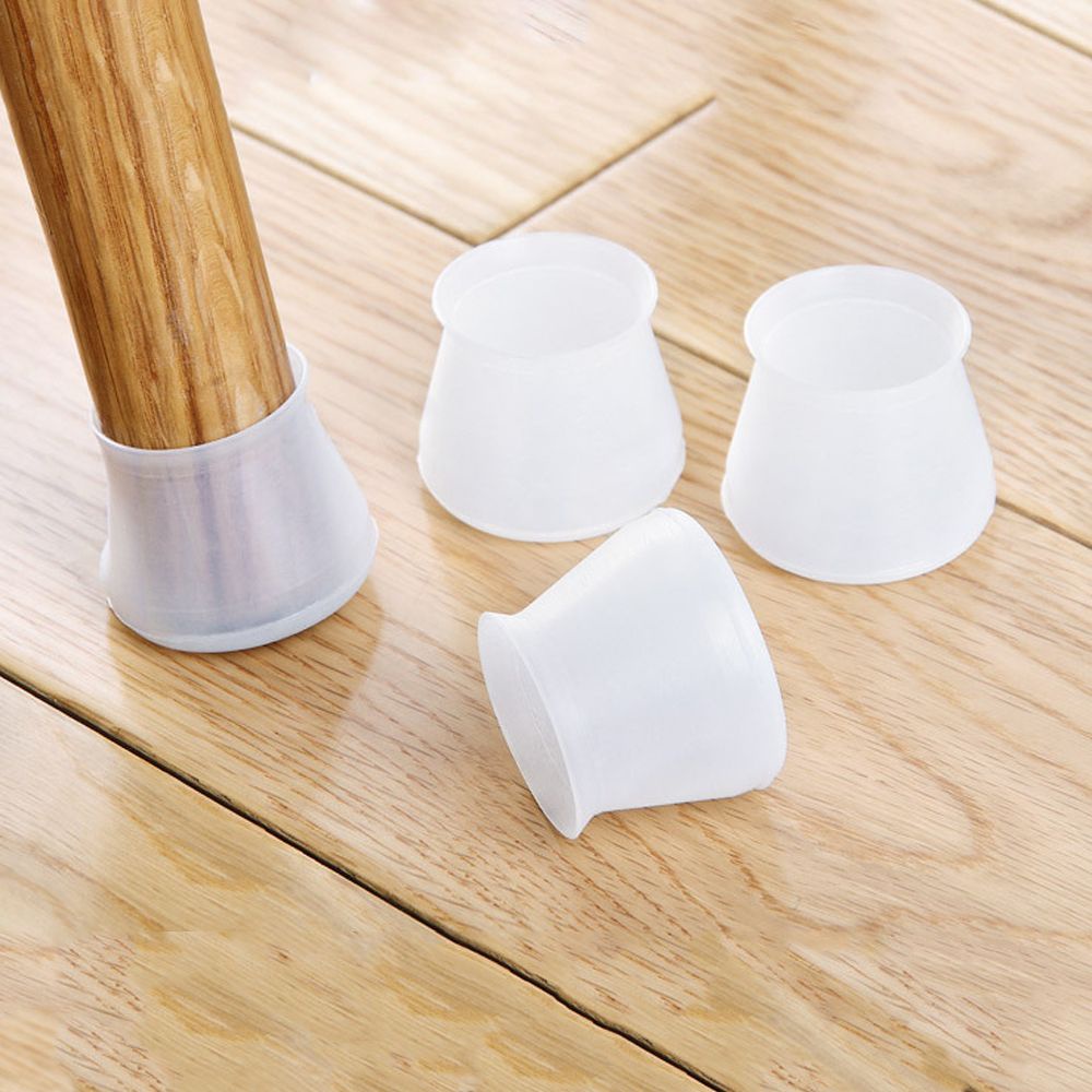 Set 4/16 Miếng Lót Chân Bàn Ghế Bằng Silicon Dày Dặn Chống Trượt Chống Mòn Nhiều Màu Sắc