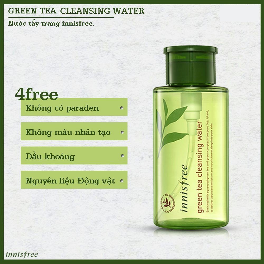 Nước tẩy trang Innisfree Green Tea Cleansing Water