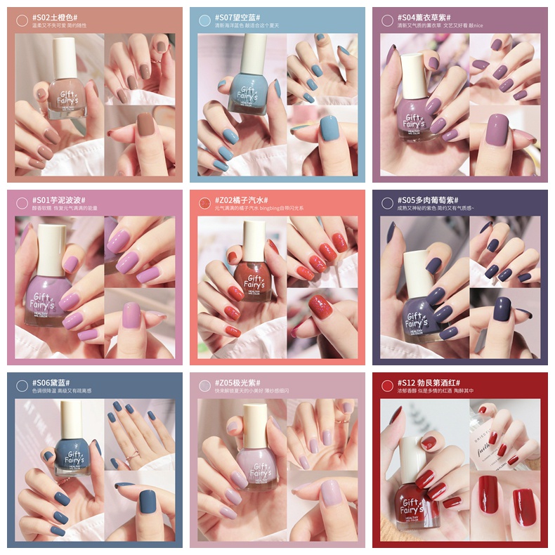 ✨✨Sơn móng tay lâu trôi thời trang cho nữ 43 màu tùy chọn