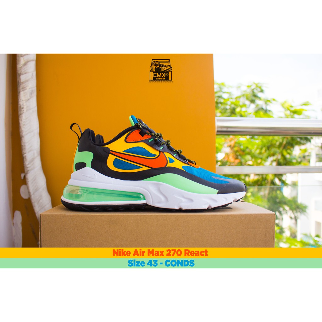 [ HÀNG CHÍNH HÃNG ] Giày Nike Air Max 270 React Multicolor ( CZ7869-300 ) - REAL AUTHETIC 100%