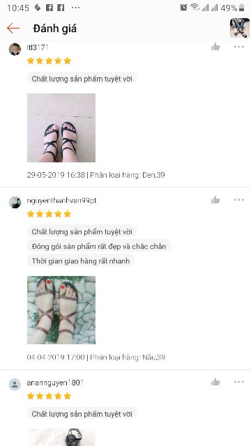 Sandal nữ chiến binh đế bệt mẫu bán chạy nhất (002)