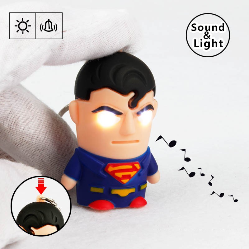 Móc khóa đèn pin,đèn Led  Super Man