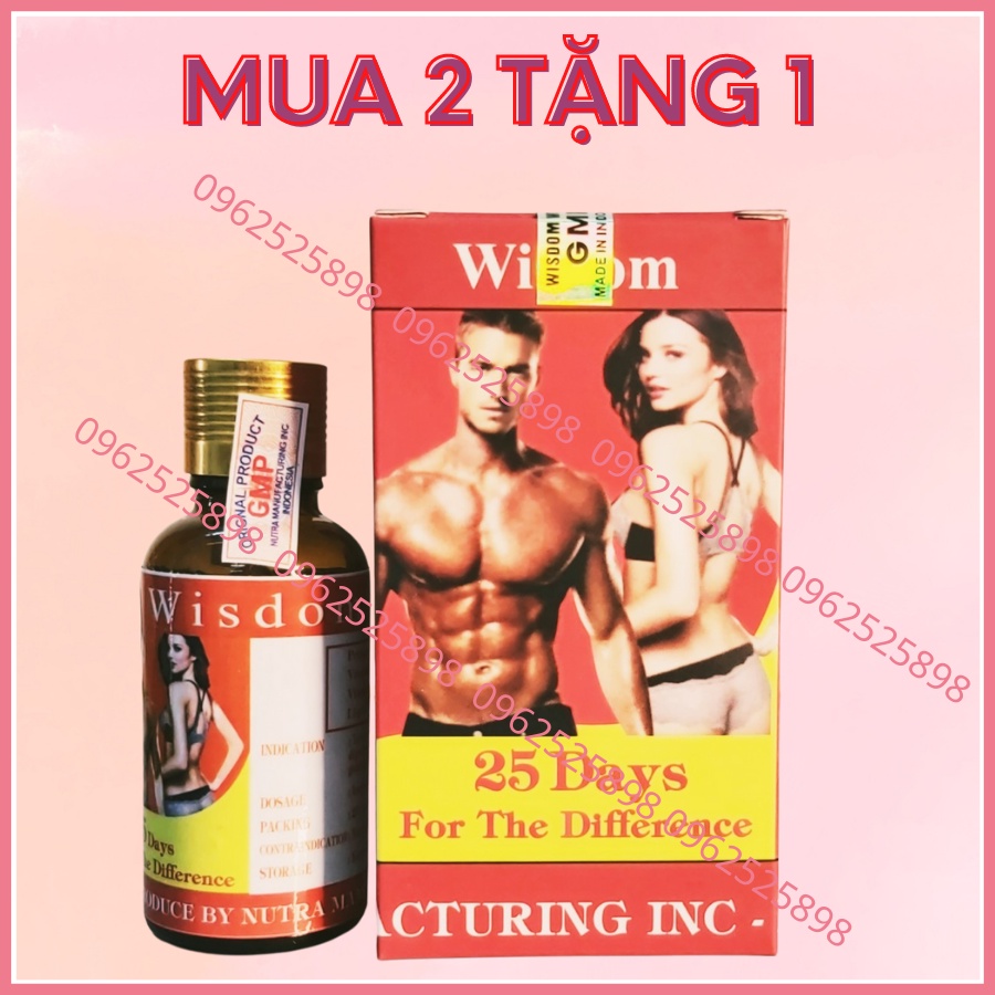 [HOÀN TIỀN 200% NẾU KHÔNG HIỆU QUẢ] Vitamin Tăng Cân Wisdom Weight - Hộp 25 Viên Tăng 3-5 ký - Hàng Chính Hãng