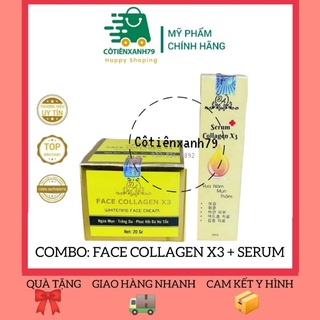 Combo Face collagen x3 và Serum Nám x3 Nguyễn Huỳnh Như