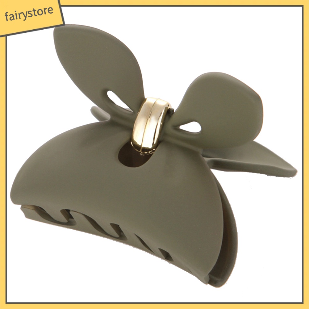 Kẹp tóc nhựa hình hàng cua màu kẹo xinh xắn