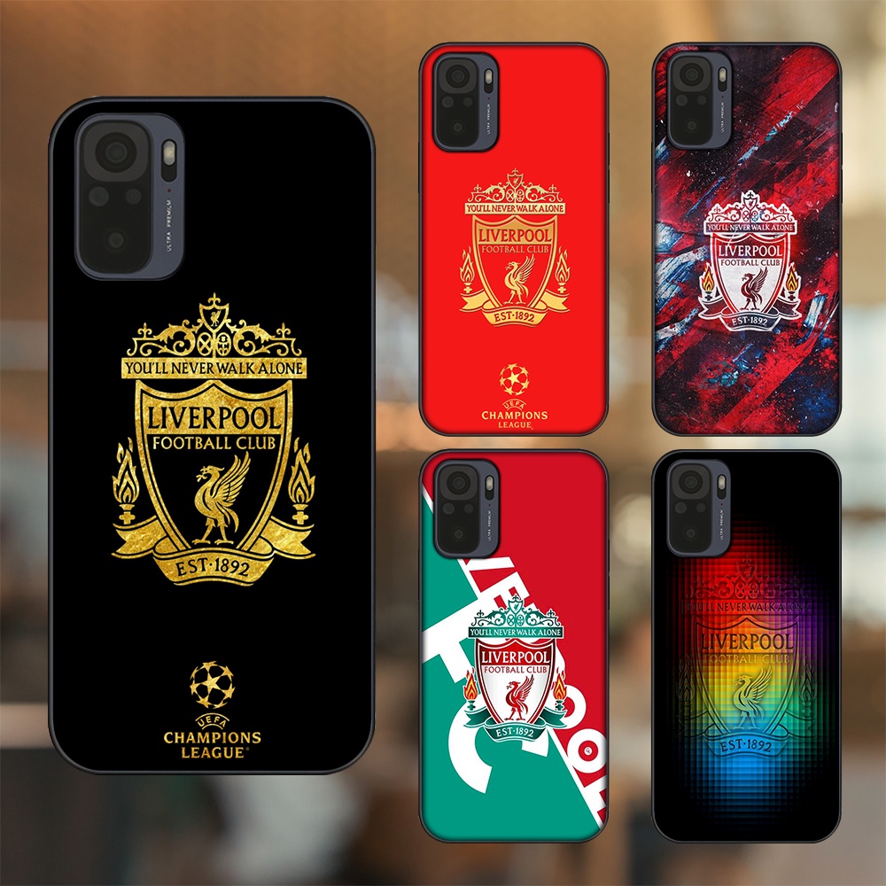 Ốp lưng Xiaomi Redmi Note 10, Note 10s viền đen in hình Liverpool FC