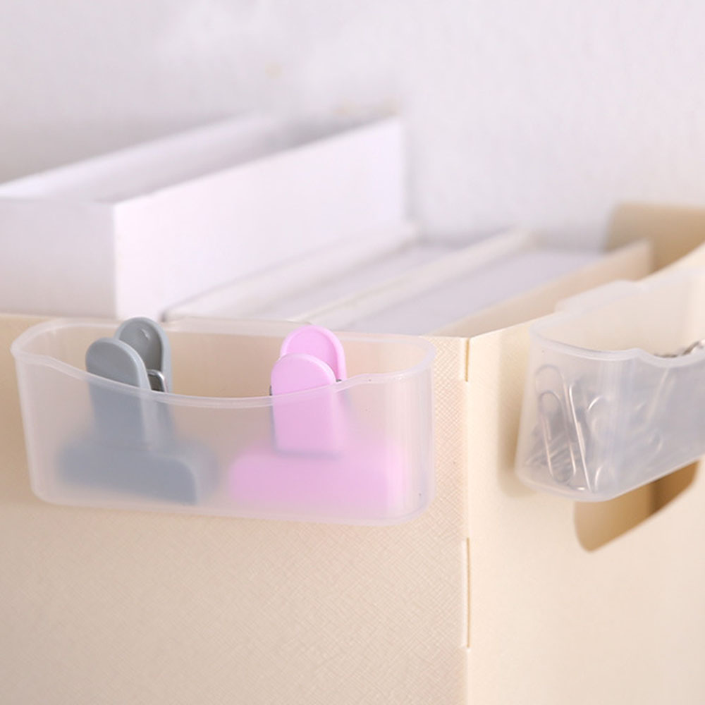 Set 2 Khay Đựng Đồ Trong Suốt Gắn Tủ Lạnh Tiện Dụng