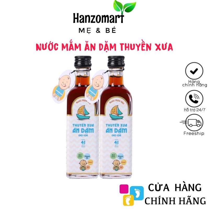 Nước mắm ăn dặm cho con Thuyền Xưa