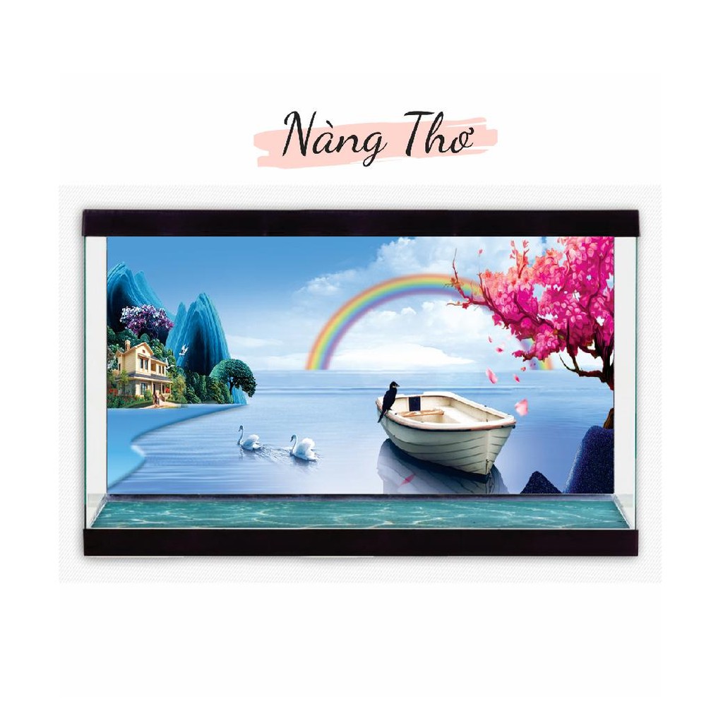 DECAL DÁN HỒ CÁ NHIỀU KÍCH THƯỚC_THIẾT KẾ NÀNG THƠ