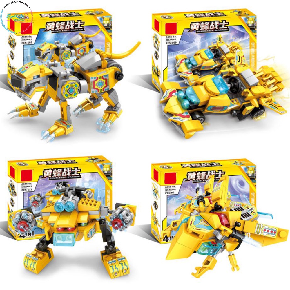 Đồ chơi lắp ráp mô hình Robot ong bắp cày 4in1