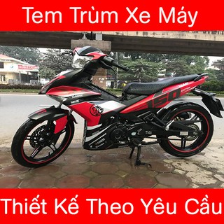 Tem Trùm Exciter 150 Đỏ Đen Nhám Duke