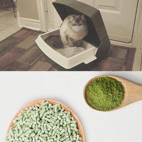 Cát vệ sinh cho mèo Cat litter Tofu túi 6L đổ được bồn cầu