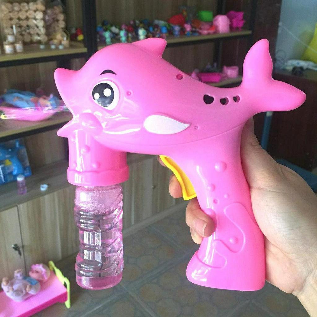 Súng bắn bong bóng hình CÁ HEO dễ thương cho bé