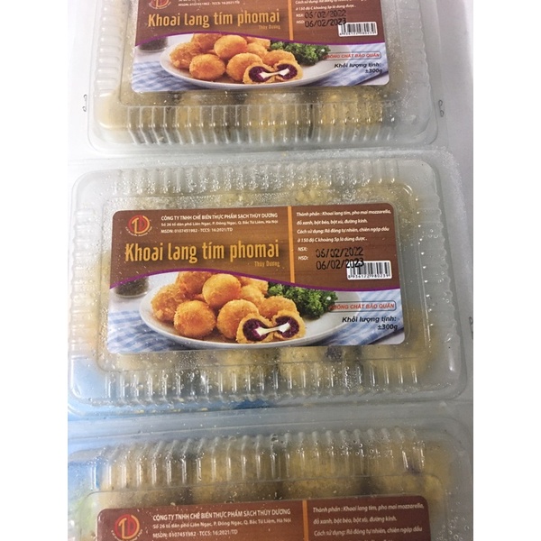 Khoai lang tím pho mai hộp 12 viên