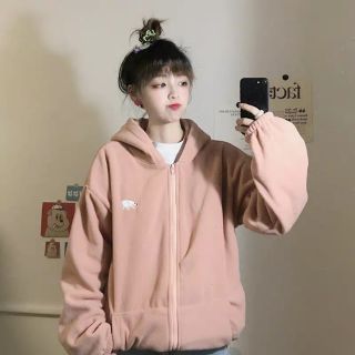 Áo khoác lông cừu form rộng siêu xinh kèm hình thật