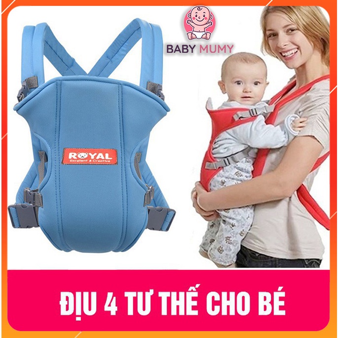 Địu Em Bé 4 Tư Thế Chống Gù Đai Cho Bé Đi Xe Máy An Toàn