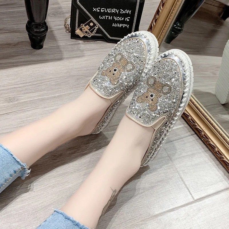 Giày Lười Đính Đá Thời Trang Dành Cho Nữ 528 Liu + | BigBuy360 - bigbuy360.vn