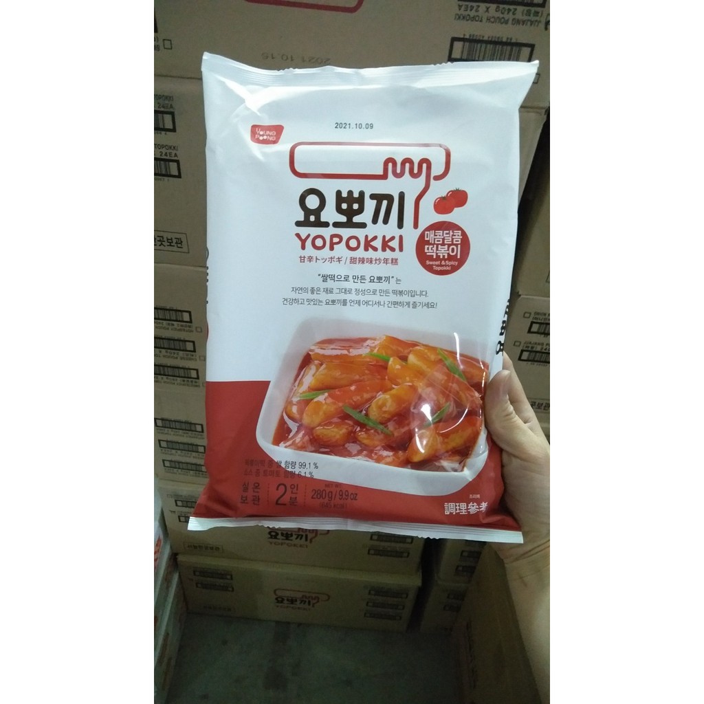 BÁNH GẠO ĂN LIỀN HÀN QUỐC TOKBOKKI YOPOKKI NHIỀU VỊ GÓI 240G