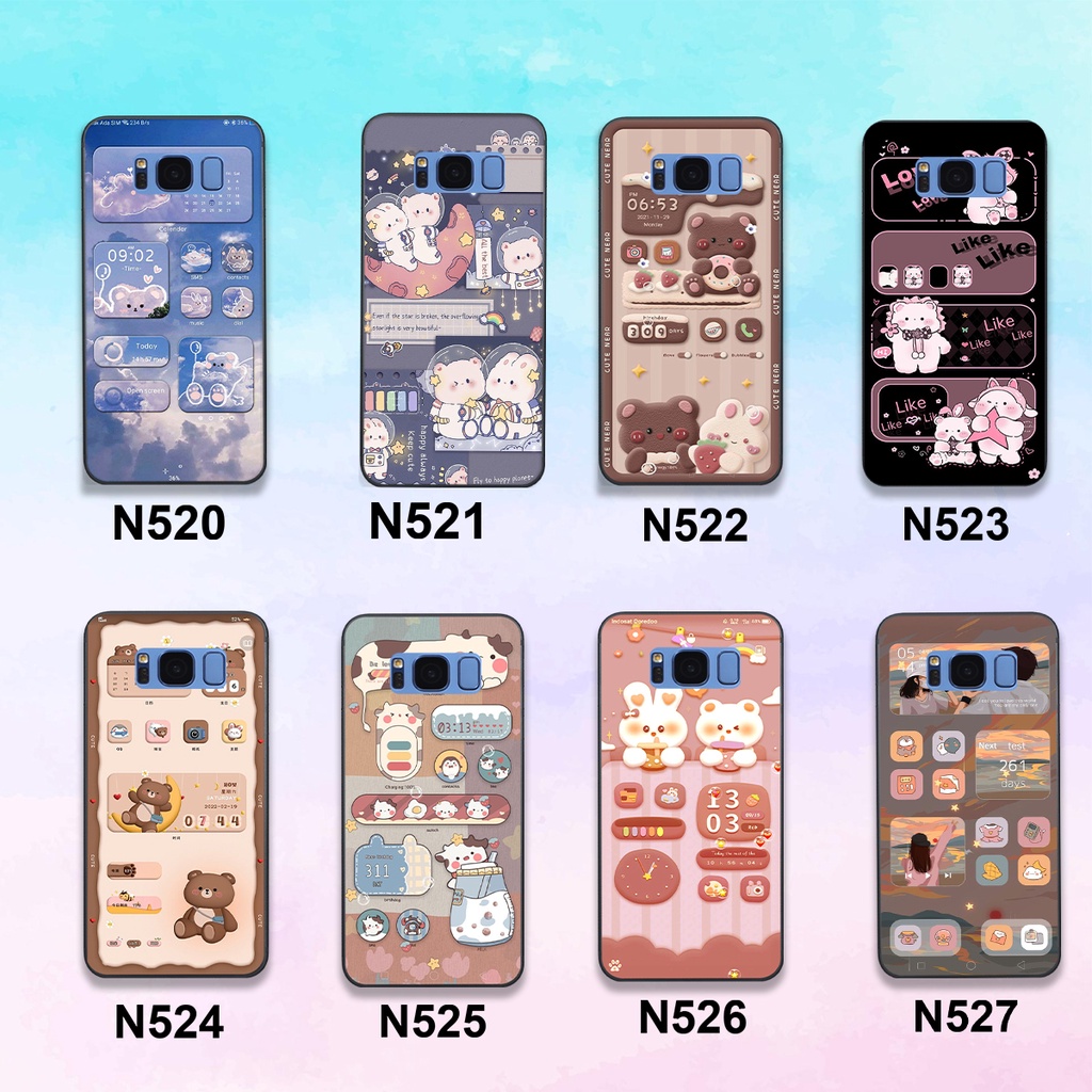 Ốp Samsung S8 / S8 Plus / S8+ bộ hình gấu , thỏ hồng cute dễ thương giá rẻ siêu bền