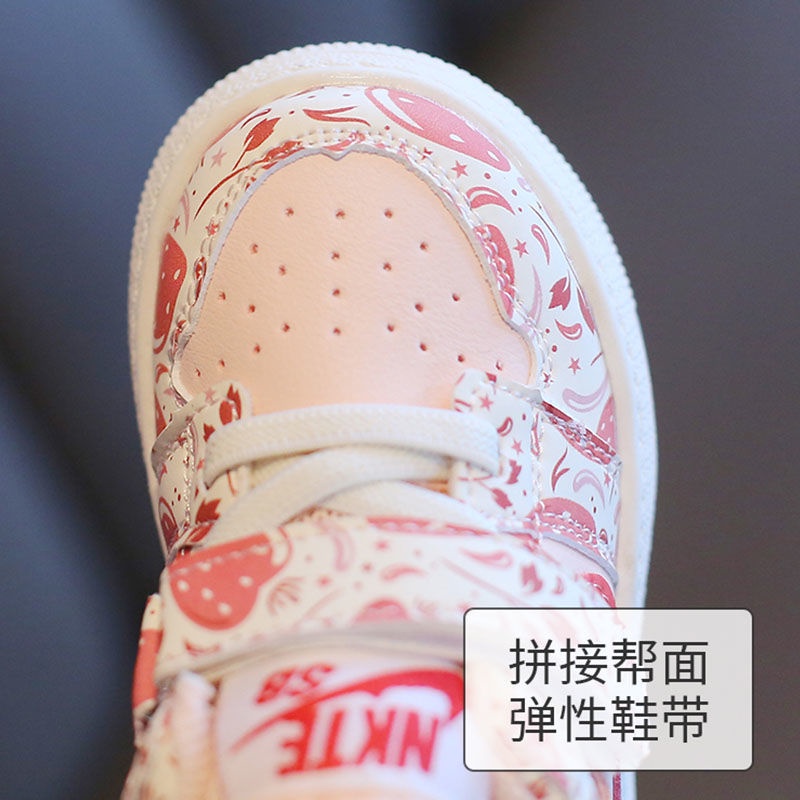 Giày Sneaker Cổ Cao Thời Trang Mùa Xuân Cho Bé Trai Và Gái