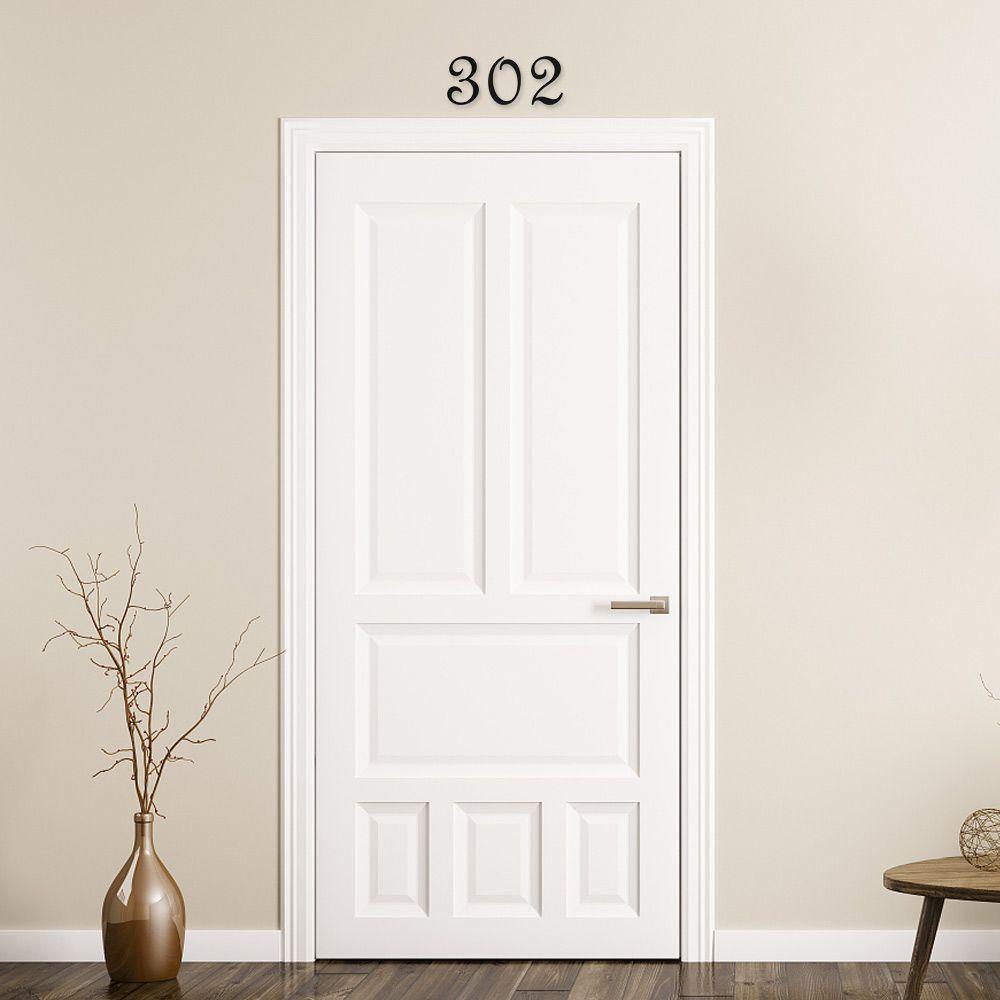 KRNY Miếng Dán Số 3D Tự Dính Trang Trí Cửa DIY