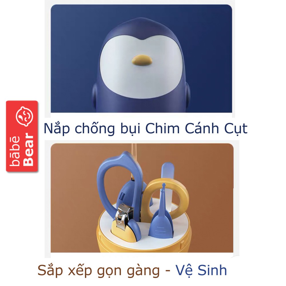 Bộ bấm móng tay cho bé Beedol cao cấp 5 món, cắt móng tay cho bé sơ sinh an toàn CBME