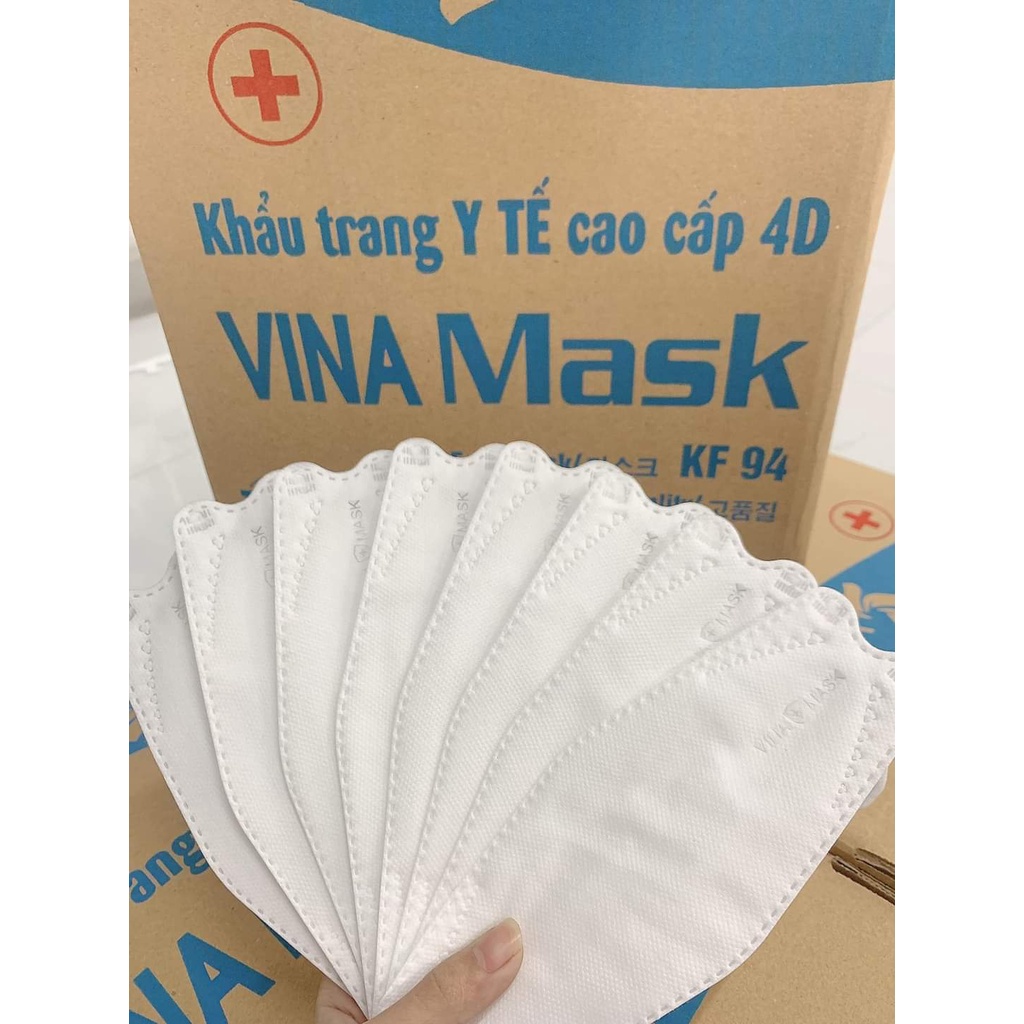 Túi 10 Khẩu Trang 4D MASK KF94 Công Nghệ Dập Hàn Quốc