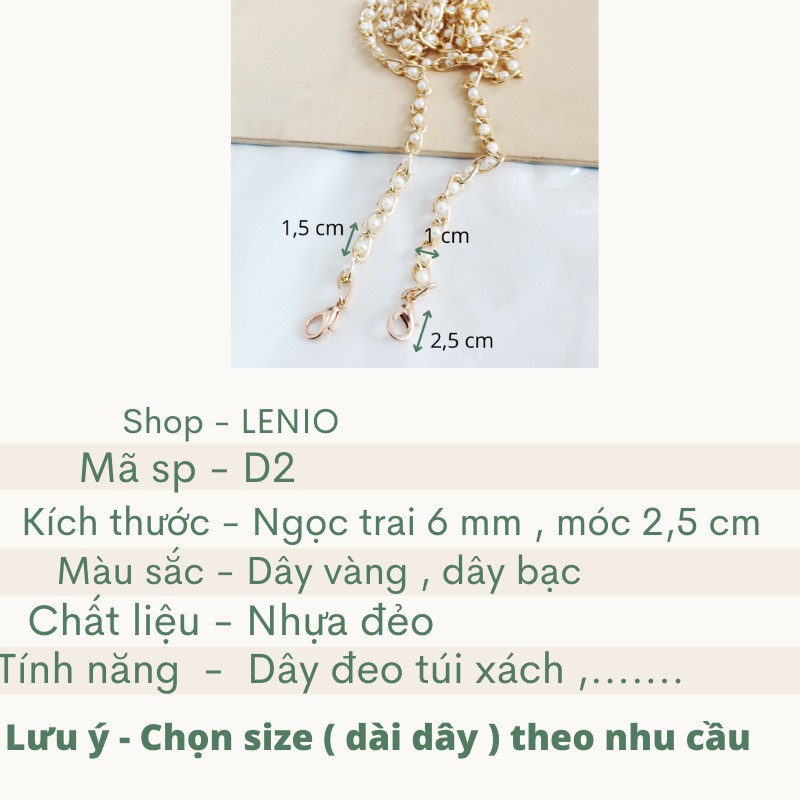 Dây đeo túi  xách  dây đeo thay thế   LENIO   DNT2