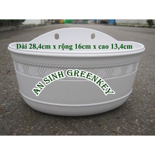 chậu ốp tường daiwa việt nhật cao 13,4cm
