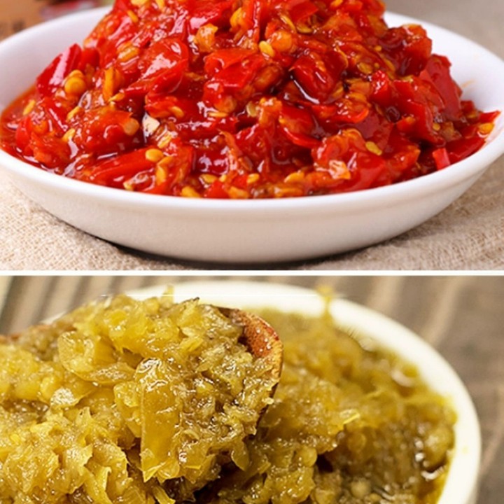 Sốt Ớt Băm He Fu Ji đặc sản Hồ Nam sốt ớt hấp đầu cá 120g