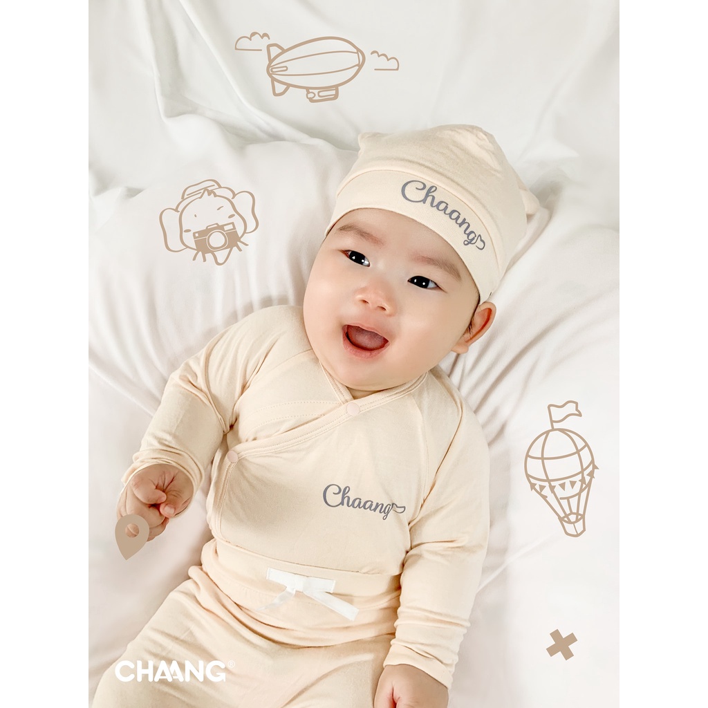 CHAANG Bộ dài cúc chéo Jungle