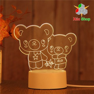 Đèn ngủ 3D ❤️ Quà tặng sinh nhật