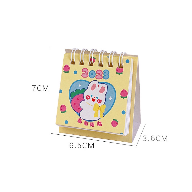 Lịch Để Bàn Mini Năm 2023 Họa Tiết Hoạt Hình Dễ Thương YOS