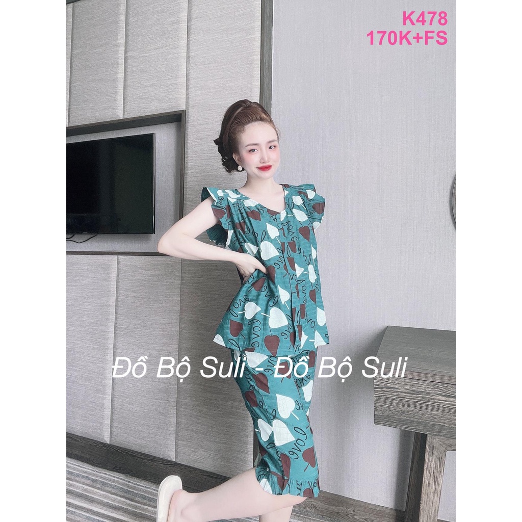 Đồ Bộ Lụa Nhật Lửng Nhiều Kiểu Họa Tiết - Đồ Bộ Suli
